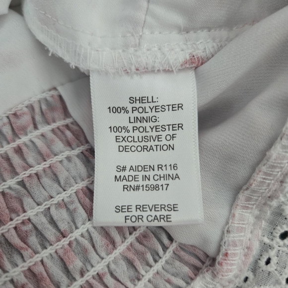 Altar'd State White and Pink Floral Crop Top - Picture 4 of 5